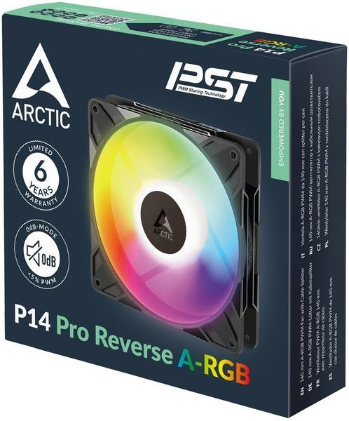Вентилятор Arctic P14 Pro Reverse A-RGB Black (ACFAN00323A) 622682ua фото
