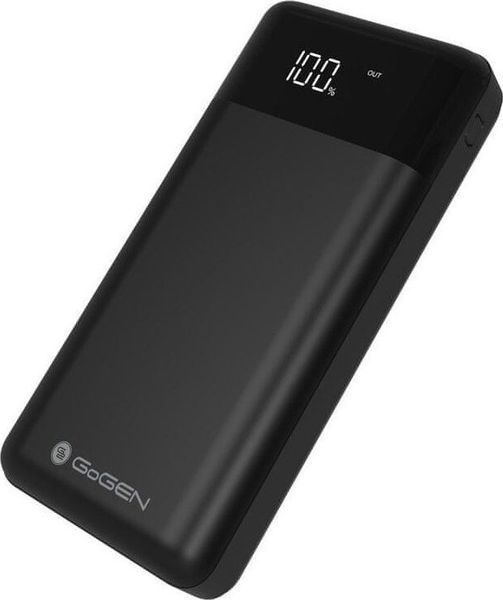 Зовнішній акумулятор (павербанк) GoGen PB300001B 30000mAh Black 619670 фото