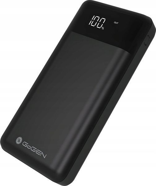 Зовнішній акумулятор (павербанк) GoGen PB300001B 30000mAh Black 619670 фото