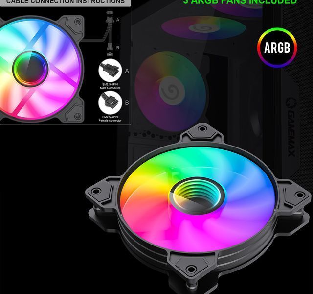 Корпус GameMax Diamond CP Black 628298ua фото