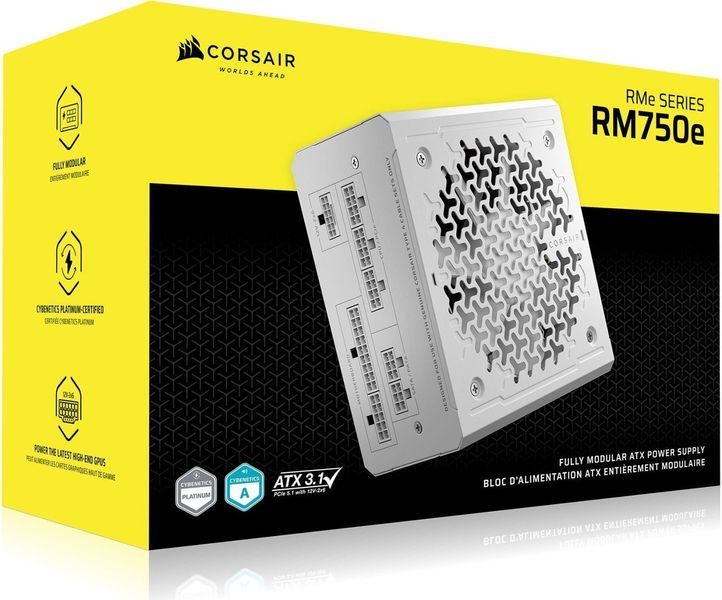Блок живлення Corsair RM750e 2025 White (CP-9020292) 589773ua фото