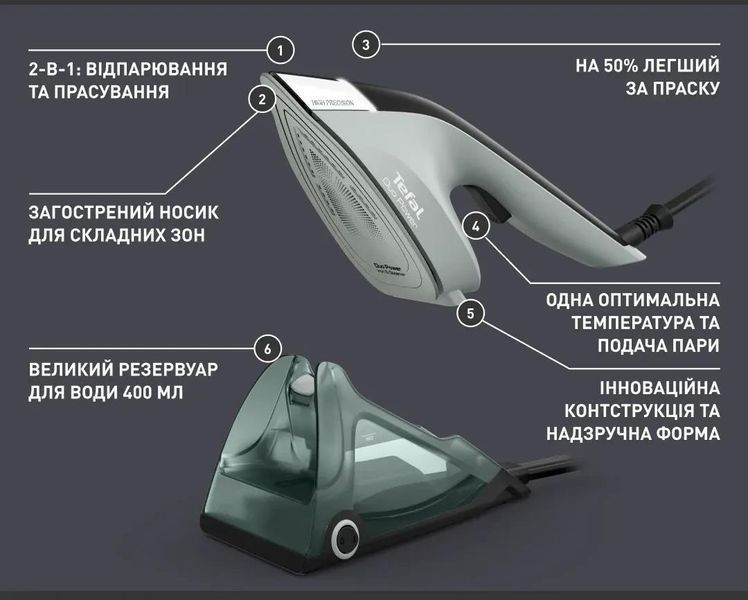 Отпариватель Tefal Duo Power 2in1 JF4031E0 622732ua фото