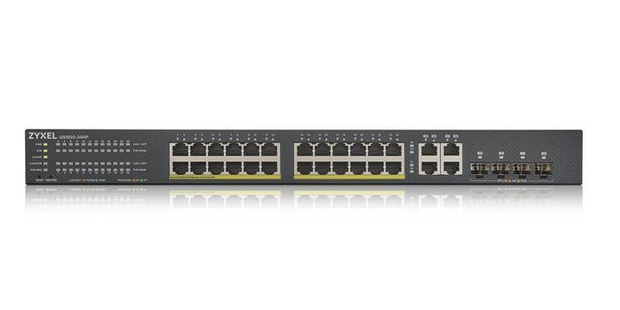 Комутатор Smart ZyXEL GS1920-24HPV2 (GS1920-24HPV2-EU0101F) 477182ua фото