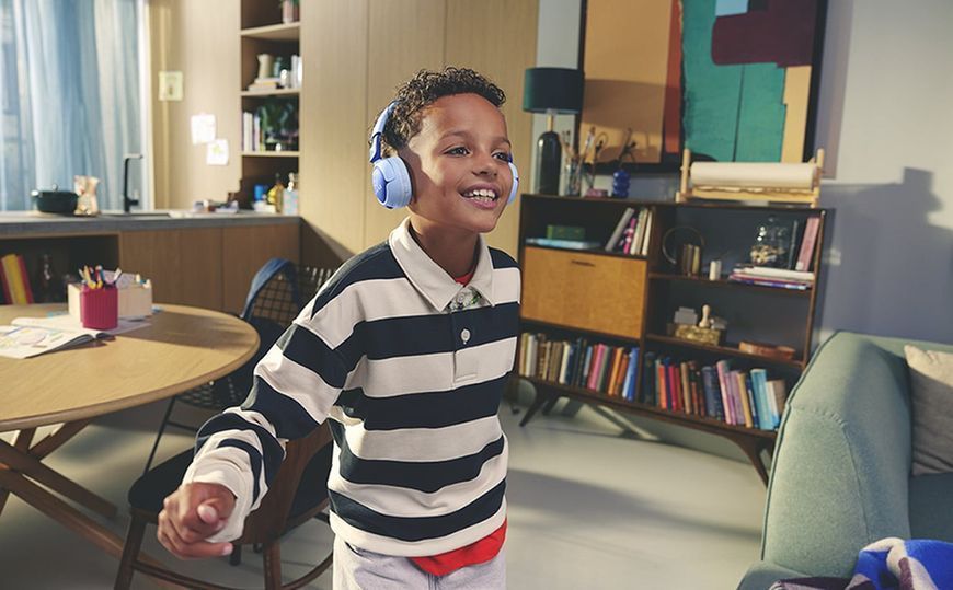 Наушники с микрофоном JBL Junior 320BT Blue (JBLJR320BTBLU) 571386ua фото