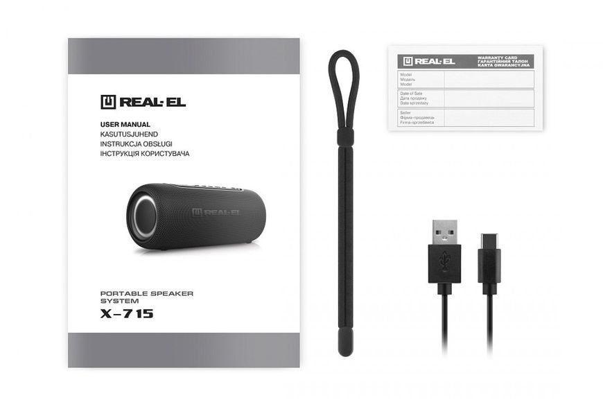Портативная колонка Real-El X-715 (EL121600027) 580014ua фото