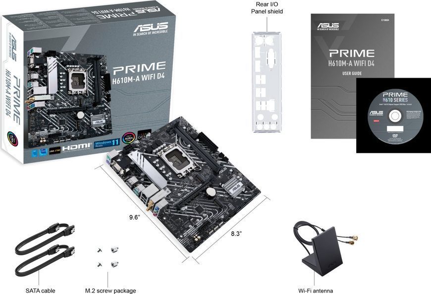 Материнська плата Asus Prime H610M-A WIFI D4 474040ua фото
