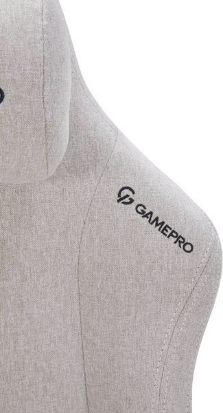 Комп'ютерне крісло для геймера GamePro FGC750 Fabric Light Grey (FGC750LG) 578359ua фото