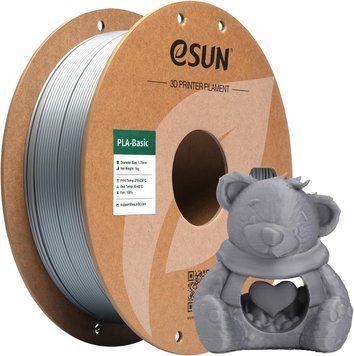Филамент eSun PLA-Basic Grey (PLABasic175H1P1) 600048 фото