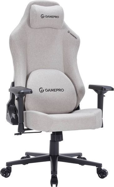 Комп'ютерне крісло для геймера GamePro FGC750 Fabric Light Grey (FGC750LG) 578359ua фото