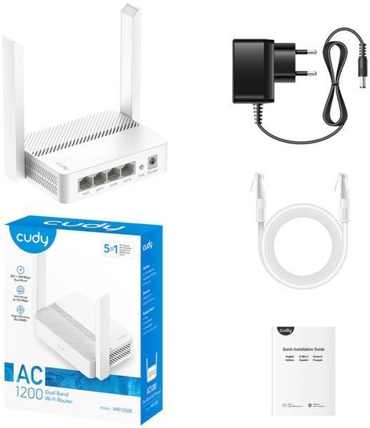 Беспроводной маршрутизатор (роутер) Cudy WR1200E 618652 фото