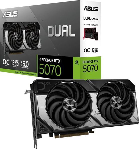 Відеокарта Asus DUAL-RTX5070-O12G (90YV0M17-M0NA00) 604118ua фото