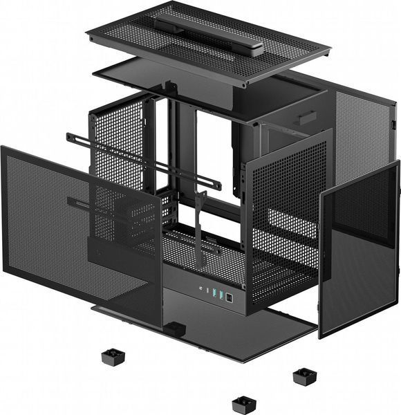 Корпус Deepcool CH160 Mesh Black (R-CH160-BKNMI0-G-1) 623083ua фото