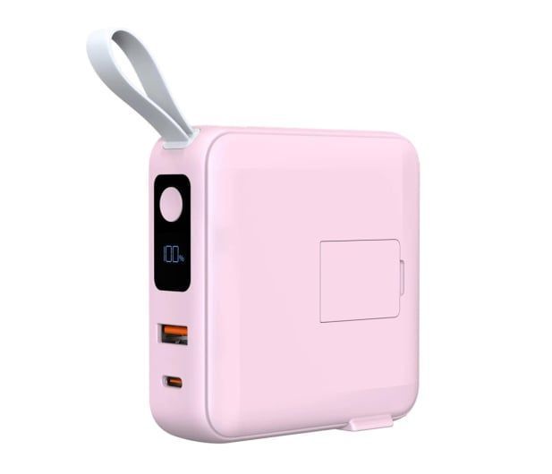 Внешний аккумулятор (павербанк) Mobile Origin Travel Charger 10000 mAh Lightning/USBC Pink (PBT-03L-PNK) 618132 фото