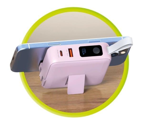 Внешний аккумулятор (павербанк) Mobile Origin Travel Charger 10000 mAh Lightning/USBC Pink (PBT-03L-PNK) 618132 фото