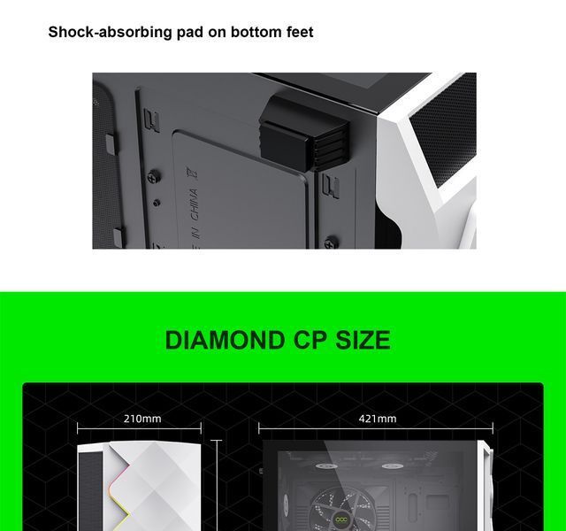 Корпус GameMax Diamond CP White 628299ua фото
