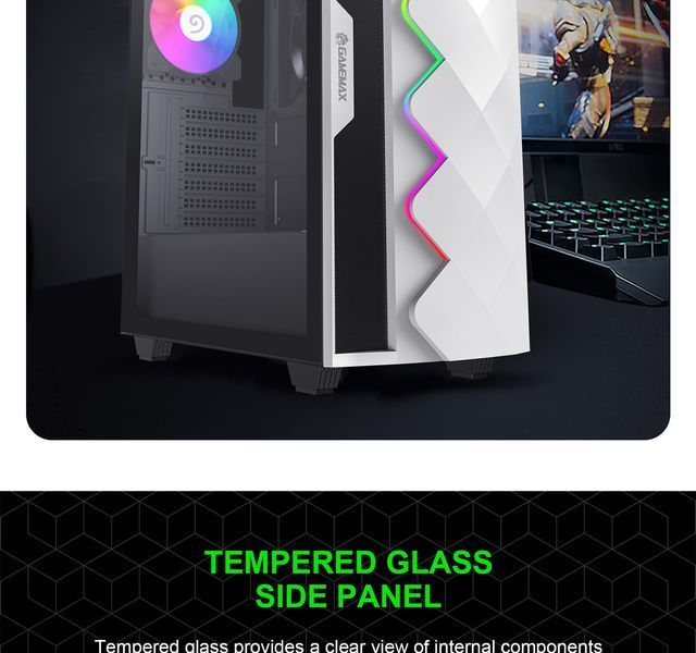 Корпус GameMax Diamond CP White 628299ua фото