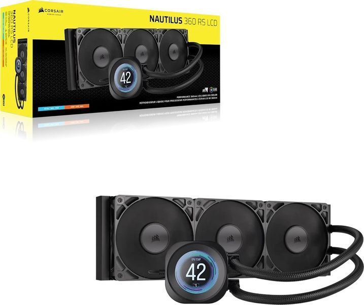 Водяне охолодження Corsair Nautilus 360 RS LCD Black (CW-9061033-WW) 619127 фото