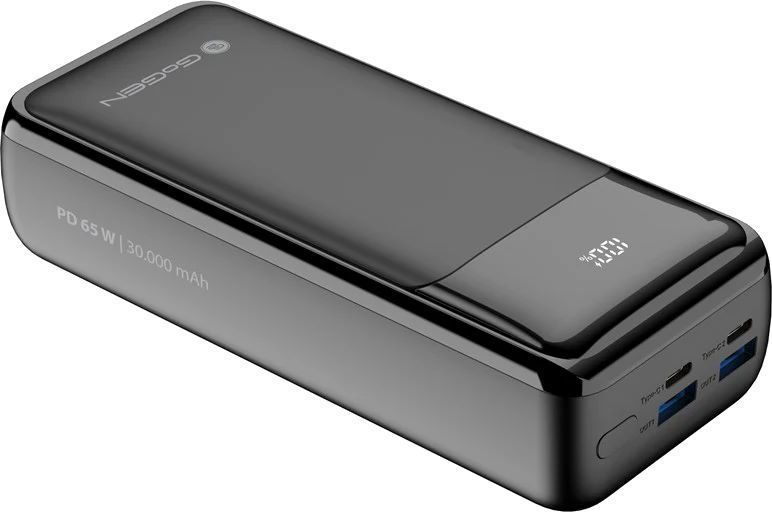Зовнішній акумулятор (павербанк) GoGen PB300002B 30000mAh Black 619671 фото