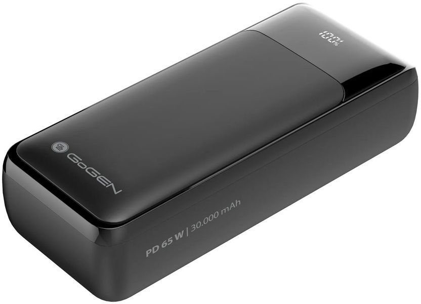 Зовнішній акумулятор (павербанк) GoGen PB300002B 30000mAh Black 619671 фото