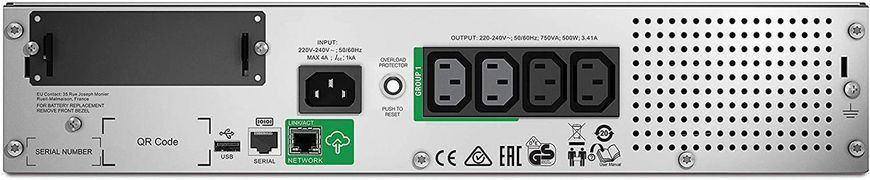 Линейно-интерактивный ИБП APC Smart-UPS 1000 (SMT1000RMI2UC) 332984ua фото