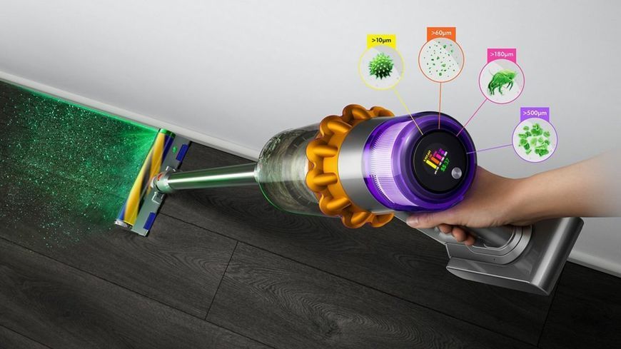 Вертикальный + ручной пылесос (2в1) Dyson V15 Detect Absolute 2023 Gold/Gold (447000-01) 528400 фото