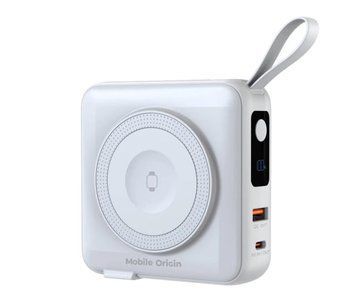 Внешний аккумулятор (павербанк) Mobile Origin Travel Charger 10000 mAh Lightning/USBC White (PBT-03L-WHT) 618133 фото