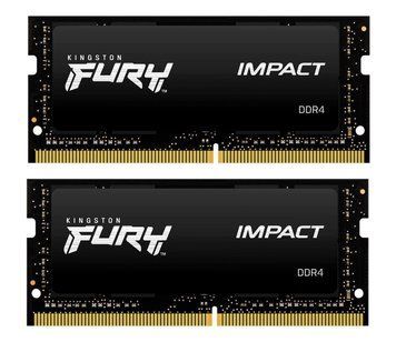 Память для ноутбуков Kingston FURY 64 GB (2x32GB) SO-DIMM DDR4 3200 MHz Impact (KF432S20IBK2/64) 466581ua фото