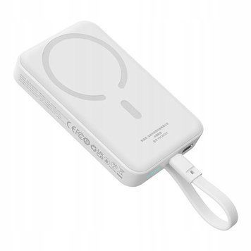 Зовнішній акумулятор (павербанк) Baseus Magnetic Mini 10000mAh 30W White (P1002210B223-00) 612952ua фото