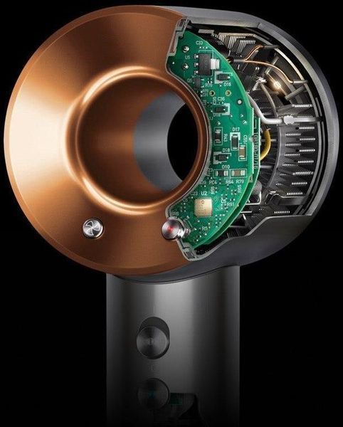 Фен Dyson HD07 Supersonic Straight+Wavy Prussian Blue/Rich Copper (113277-01) 611374ua фото