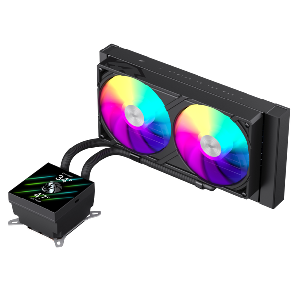 Водяне охолодження GameMax Glacier 240 LCD BK 627996ua фото