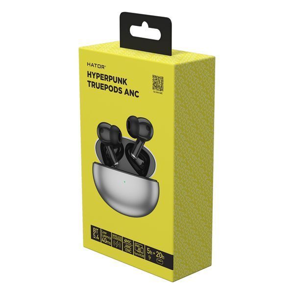 Навушники TWS Hator Hyреrpunk Truepods Black (HTA-430) 579196ua фото