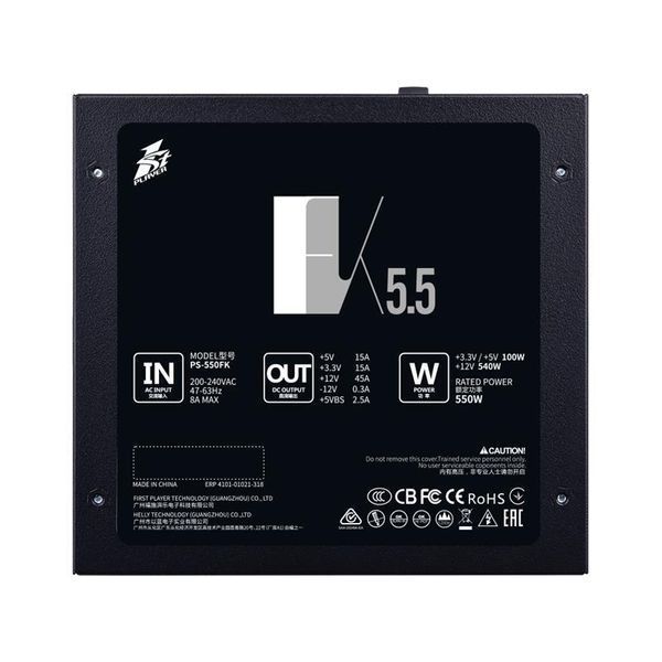 Блок живлення 1Stplayer FK-550-BK-EU 622583ua фото