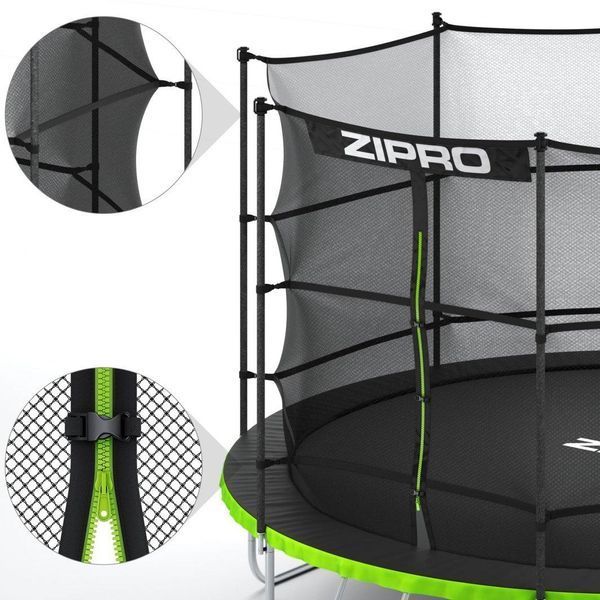 Батут Zipro Jump Pro 12FT 374см с внутренней сеткой 491589 фото