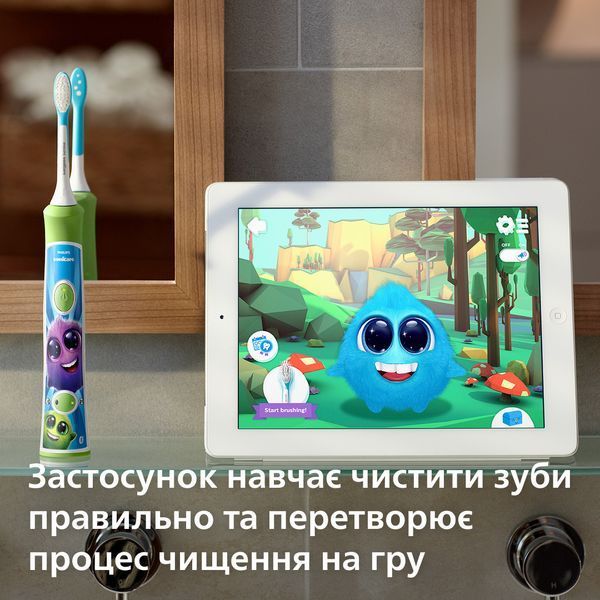 Електрична зубна щітка Philips Sonicare For Kids HX6352/11 619453ua фото