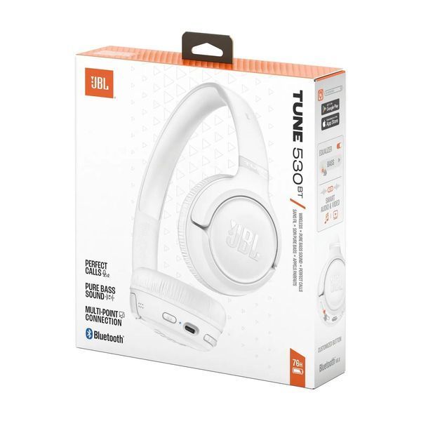 Наушники с микрофоном JBL Tune 530BT White (JBLT530BTWHT) 623440ua фото