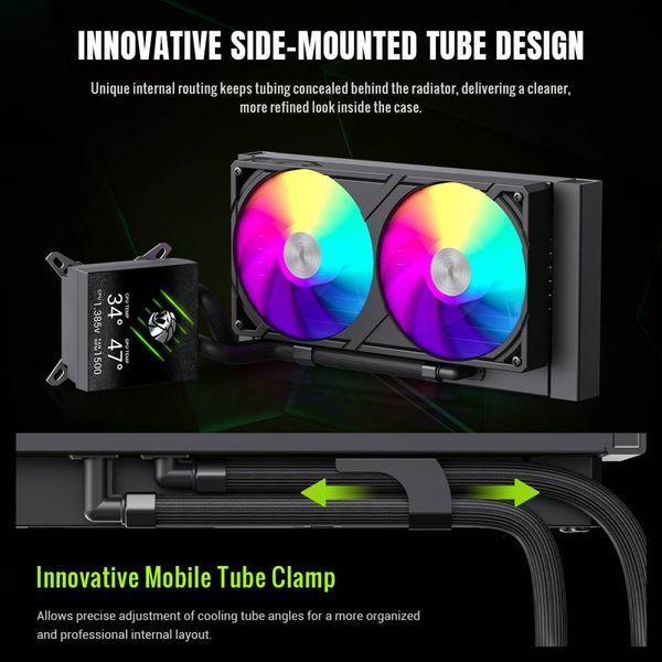 Водяне охолодження GameMax Glacier 240 LCD BK 627996ua фото