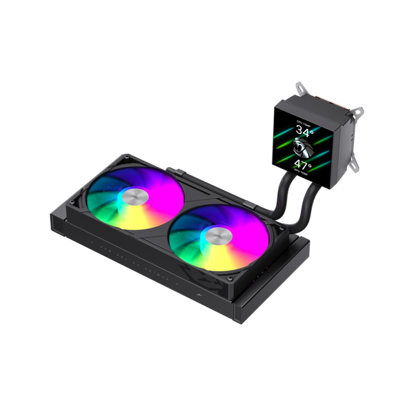 Водяне охолодження GameMax Glacier 240 LCD BK 627996ua фото