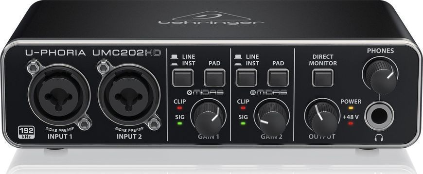 USB аудіоінтерфейс Behringer UMC202HD 549699 фото