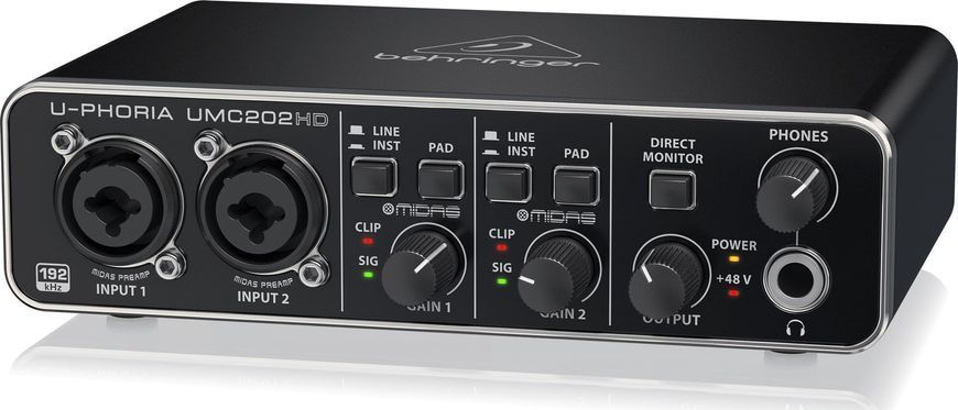 USB аудіоінтерфейс Behringer UMC202HD 549699 фото