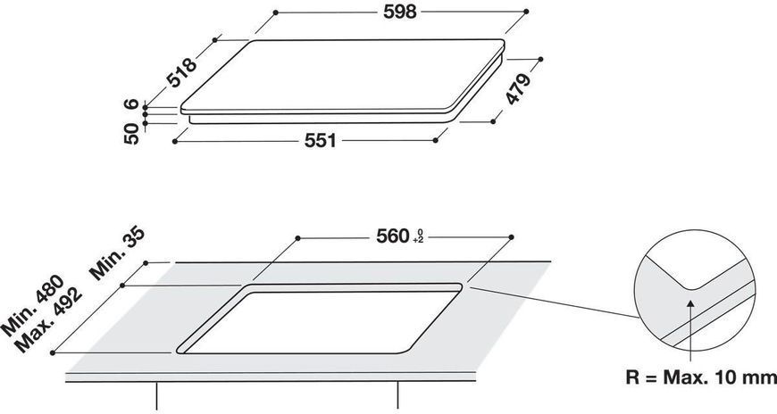 Варильна поверхня електрична Whirlpool WL B5860 AL 300901 фото