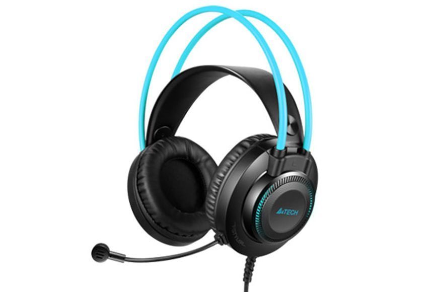 Наушники с микрофоном A4Tech FH200i Blue 521098ua фото